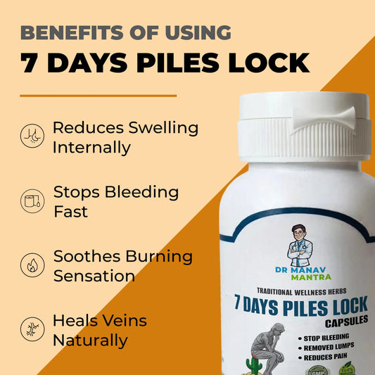 7 Days Piles Lock – 30 Capsule bottle