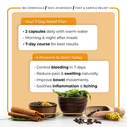 7 Days Piles Lock – 30 Capsule bottle