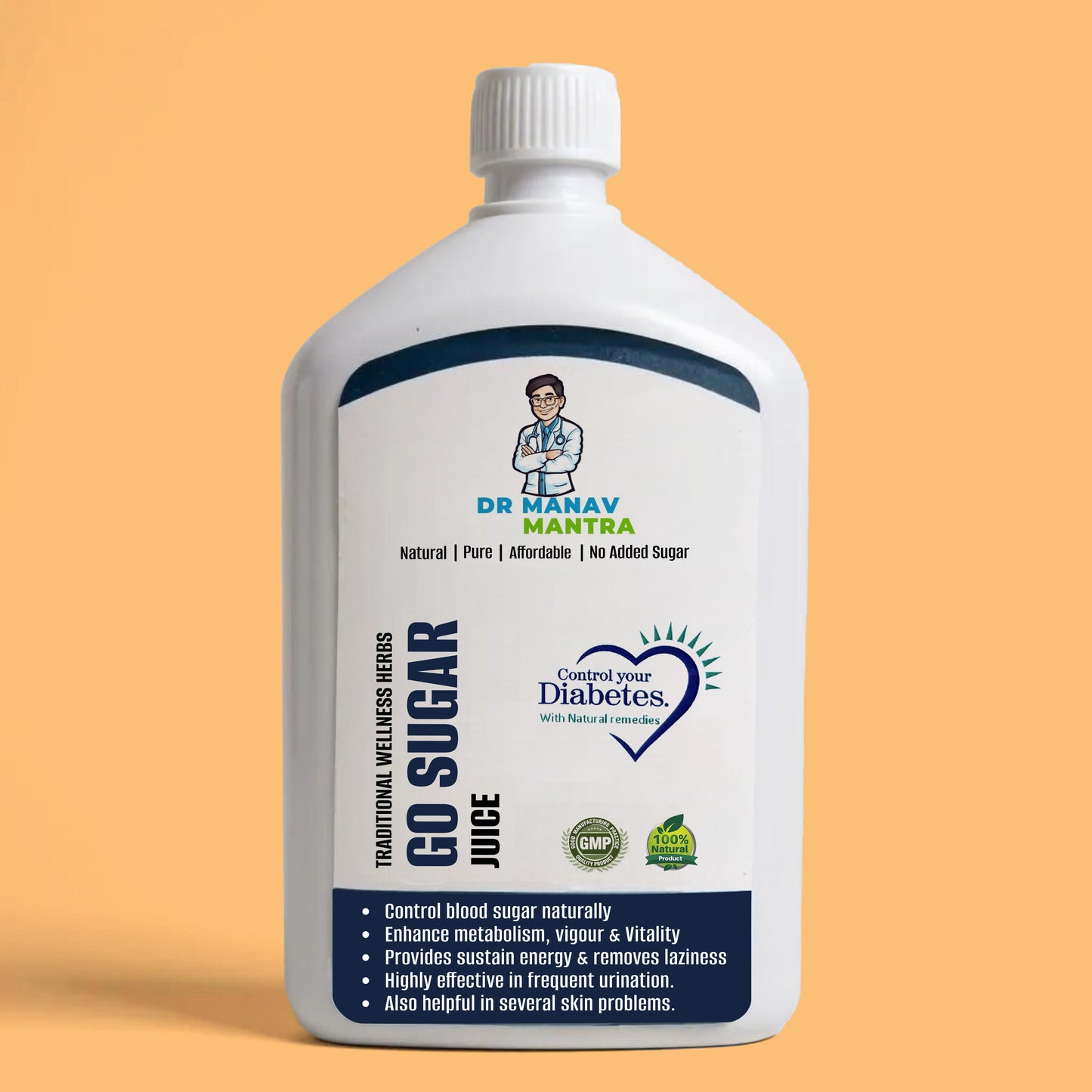 Go Sugar – 500 ml Juice Bottle