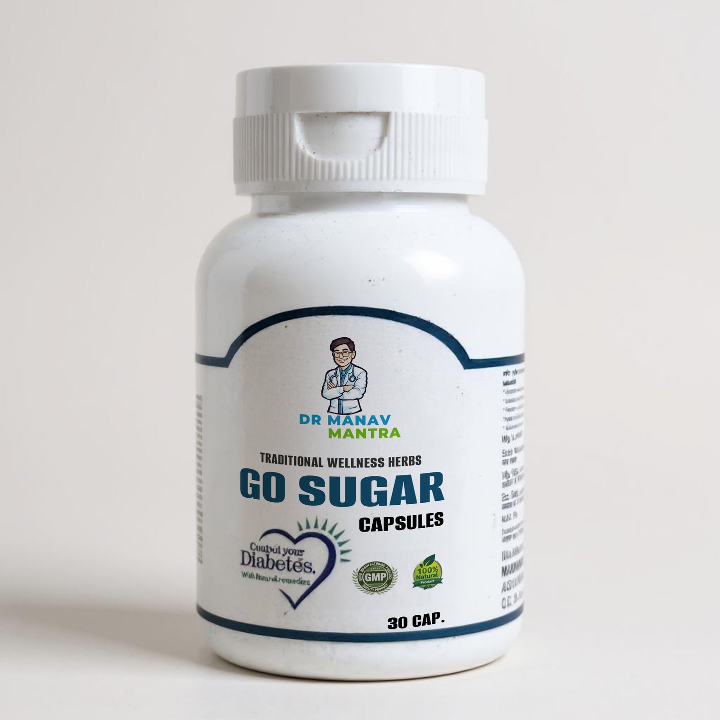 Go Sugar – 30 Capsule Bottle